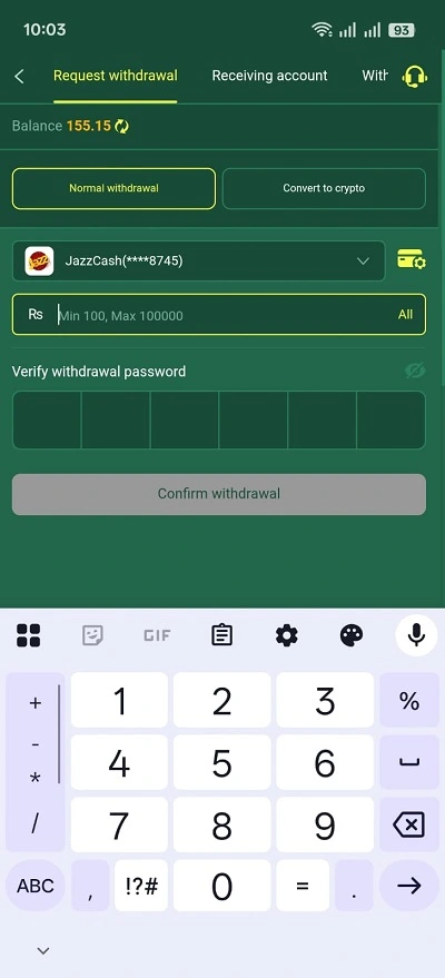 K666 Withdraw